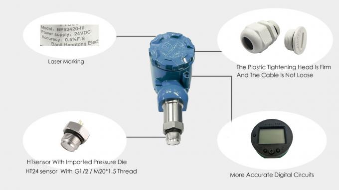 OEM Sanitary viscous liquid test pressure sensor with LCD display